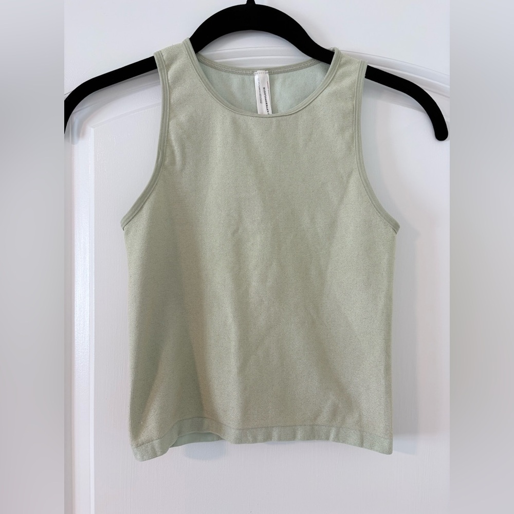 ANTHROPOLOGIE Women's Tank Top - Light Green
